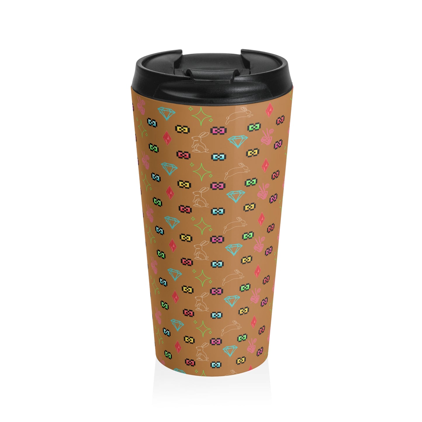 Bow Mafia Travel Mug with Colorful Bow & Gift Design, Perfect for Coffee Lovers, Gifts for Her, Holiday Travel, Stylish Drinkware