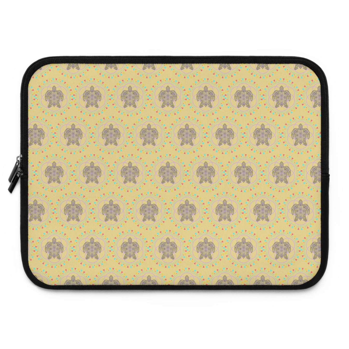 Turtle island Laptop Sleeve - Cute Tech Case, Birthday Gift, Travel Accessory, School Supplies, Animal Design