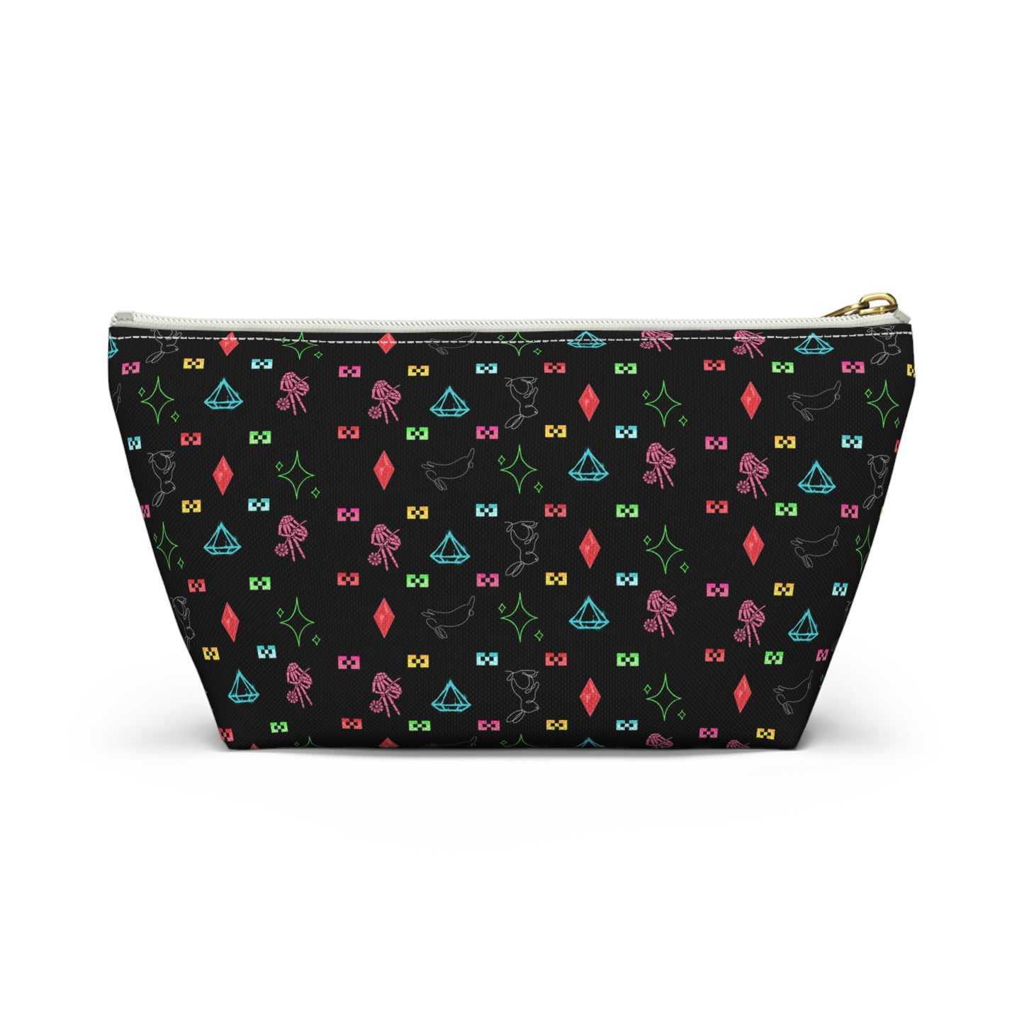 Bow Mafia Accessory bag, Makeup Bag, Organizer, Gift for Her, Travel Essentials, Fun Design, Cute T-bottom Pouch
