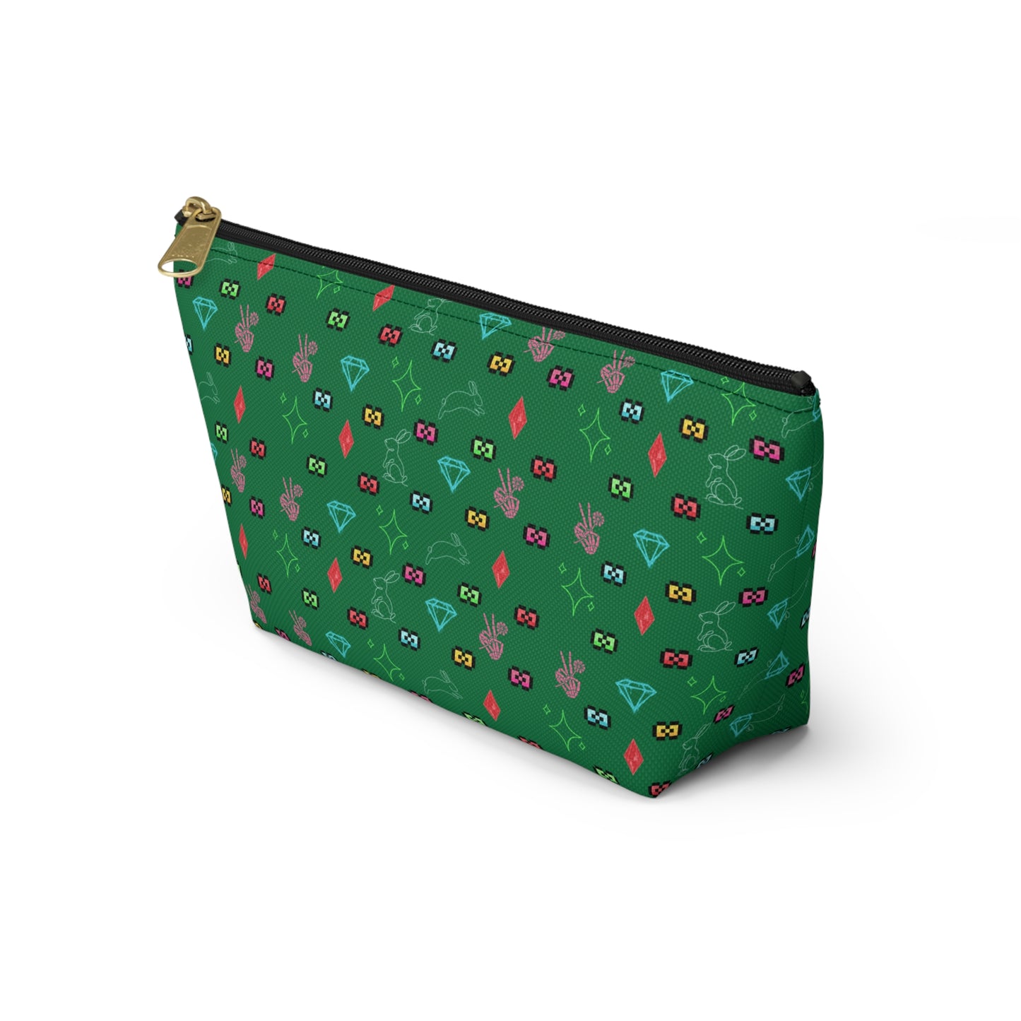Bow Mafia Accessory bag, Makeup Bag, Organizer, Gift for Her, Travel Essentials, Fun Design, Cute T-bottom Pouch
