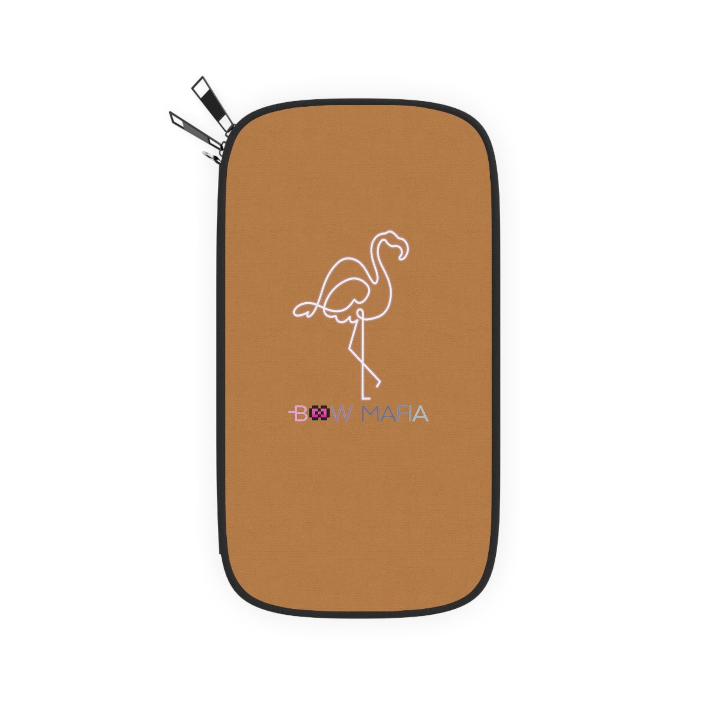 Bow Mafia Passport Wallet - Travel Accessory, Flamingo Design, Gift for Travelers, Vacation Must-Have, Summer Adventure Essentials