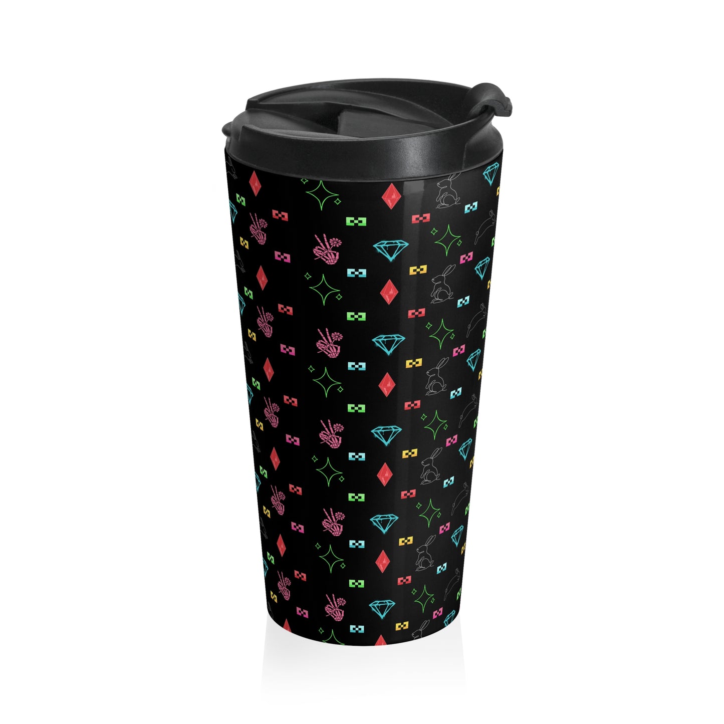 Bow Mafia Travel Mug with Colorful Bow & Gift Design, Perfect for Coffee Lovers, Gifts for Her, Holiday Travel, Stylish Drinkware