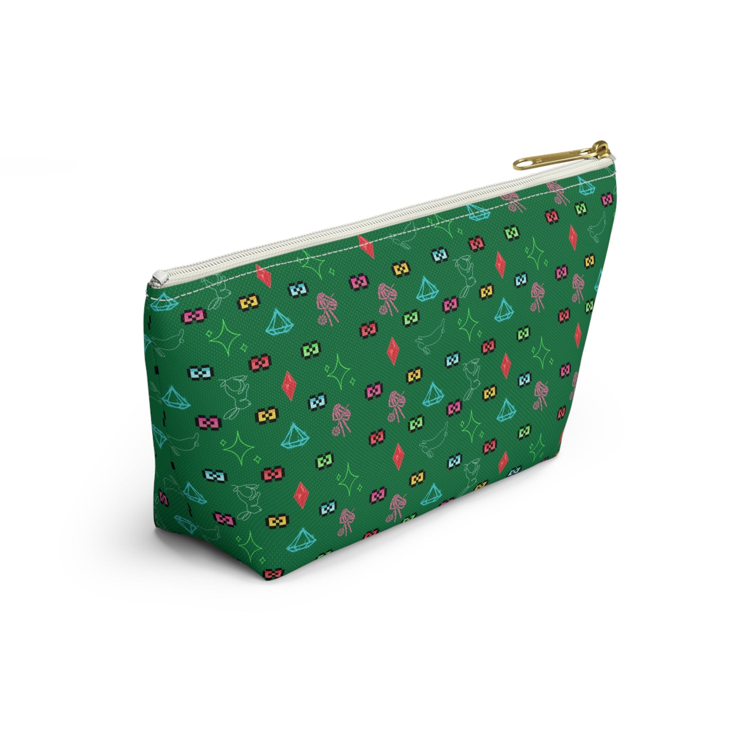 Bow Mafia Accessory bag, Makeup Bag, Organizer, Gift for Her, Travel Essentials, Fun Design, Cute T-bottom Pouch