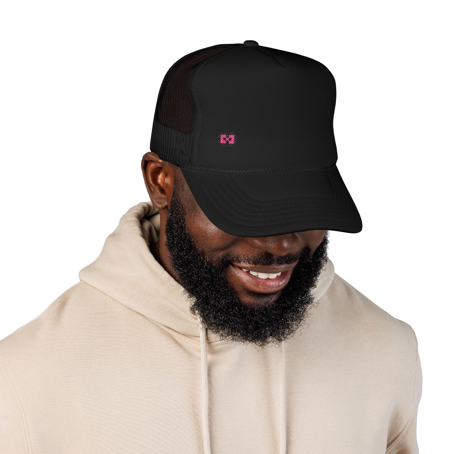 Pink Bow - Foam Trucker Hat (Embroidery)