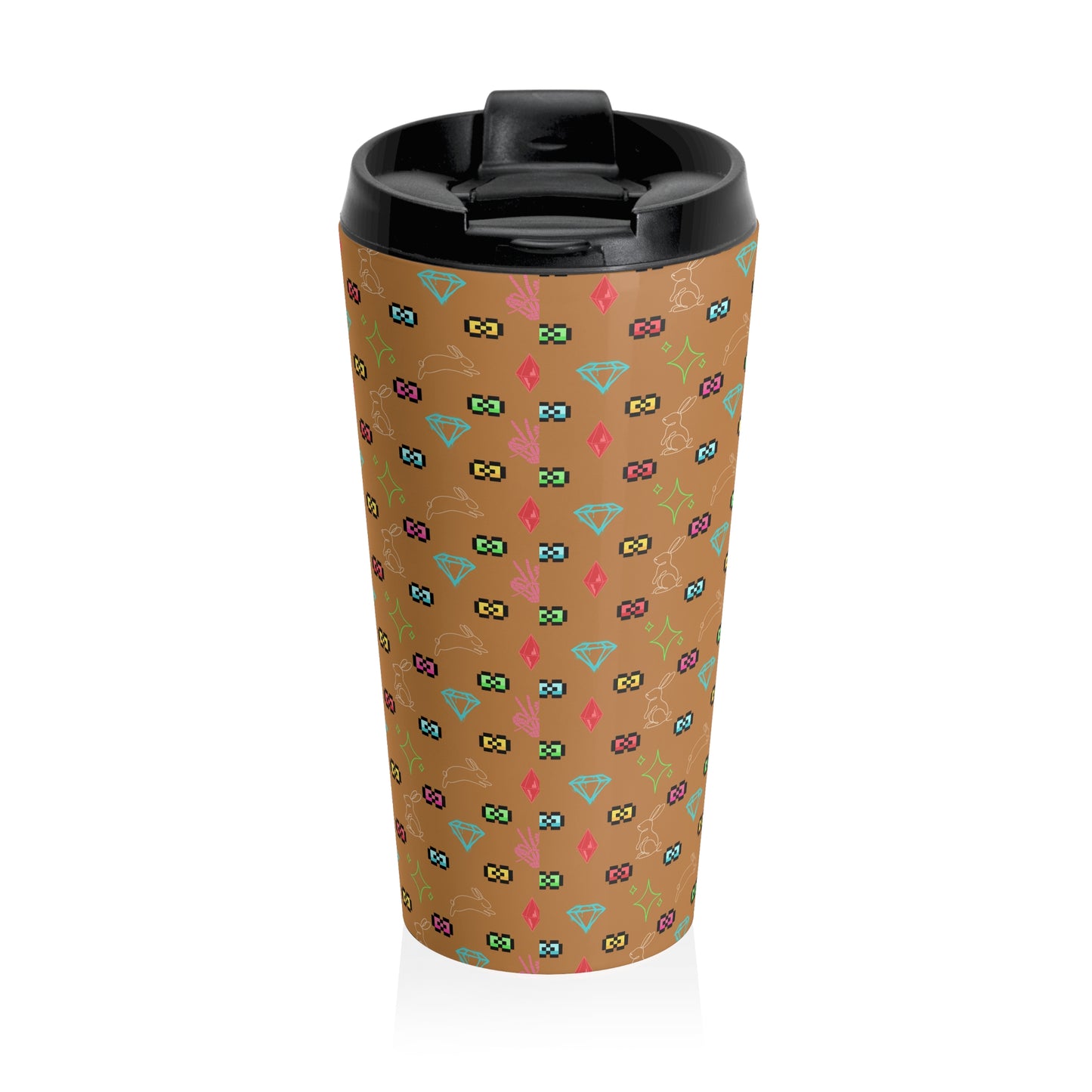 Bow Mafia Travel Mug with Colorful Bow & Gift Design, Perfect for Coffee Lovers, Gifts for Her, Holiday Travel, Stylish Drinkware