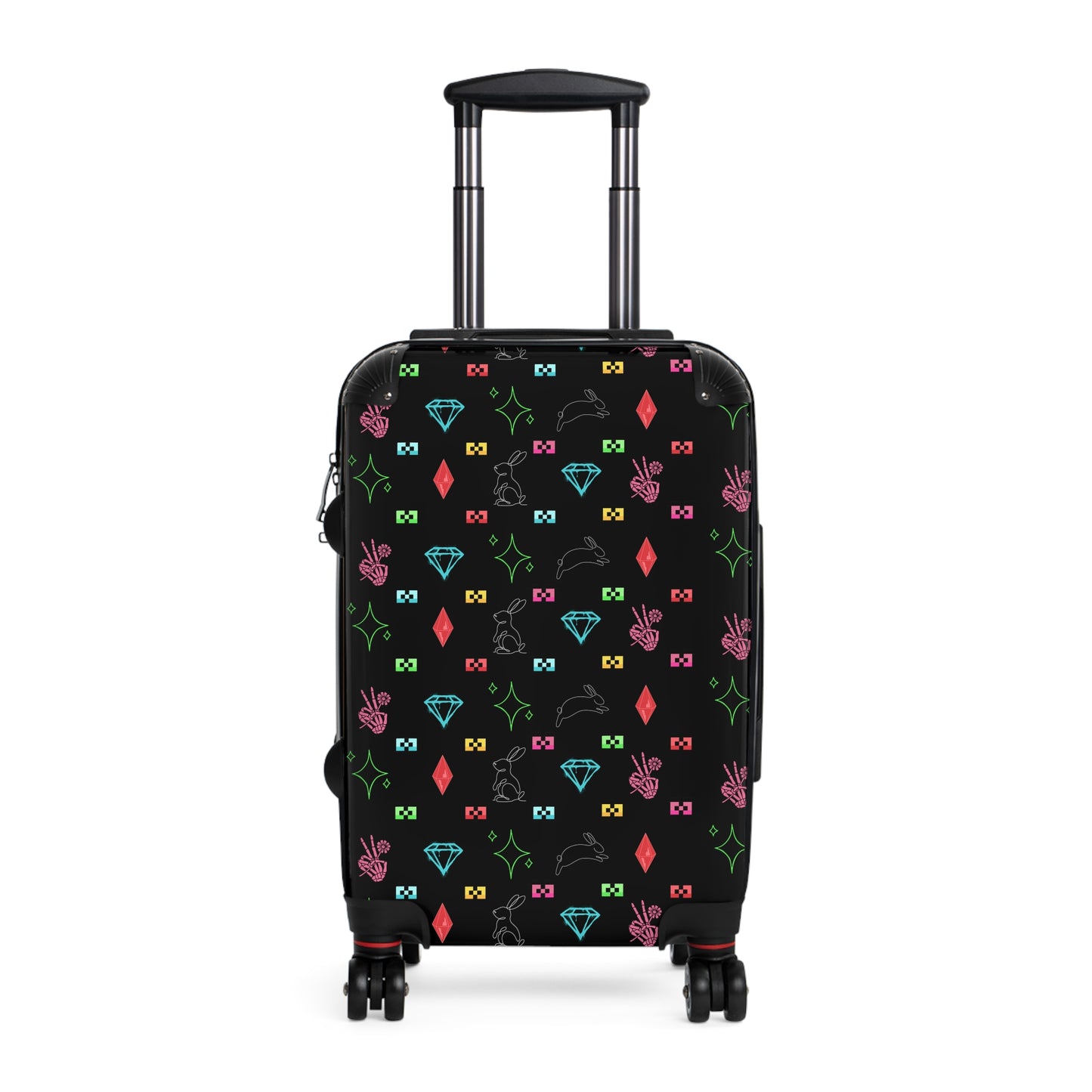 The Bow Mafia Suitcase - Unique Luggage, Vibrant Carry-On, Personalized Travel Gear, Holiday Travel Bag, Fun Vacation Accessory