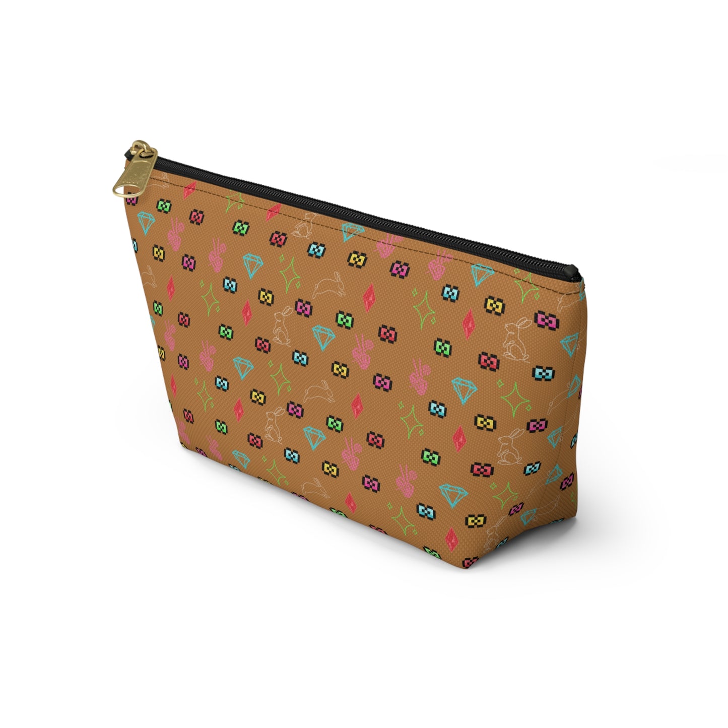 Bow Mafia Accessory bag, Makeup Bag, Organizer, Gift for Her, Travel Essentials, Fun Design, Cute T-bottom Pouch