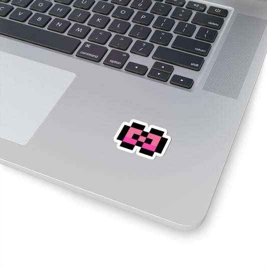 Pink Bow-Inspired Kiss-Cut Stickers for Laptop Decals, Unique Gift, Fun Decor, Customizable Art