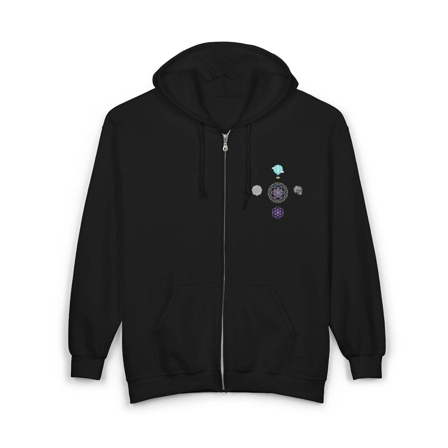 Turtle island Zip Hoodie - Unisex Sweatshirt for Cozy Days, Perfect Gift for Birthdays, Casual Wear, Gardening, and Festivals