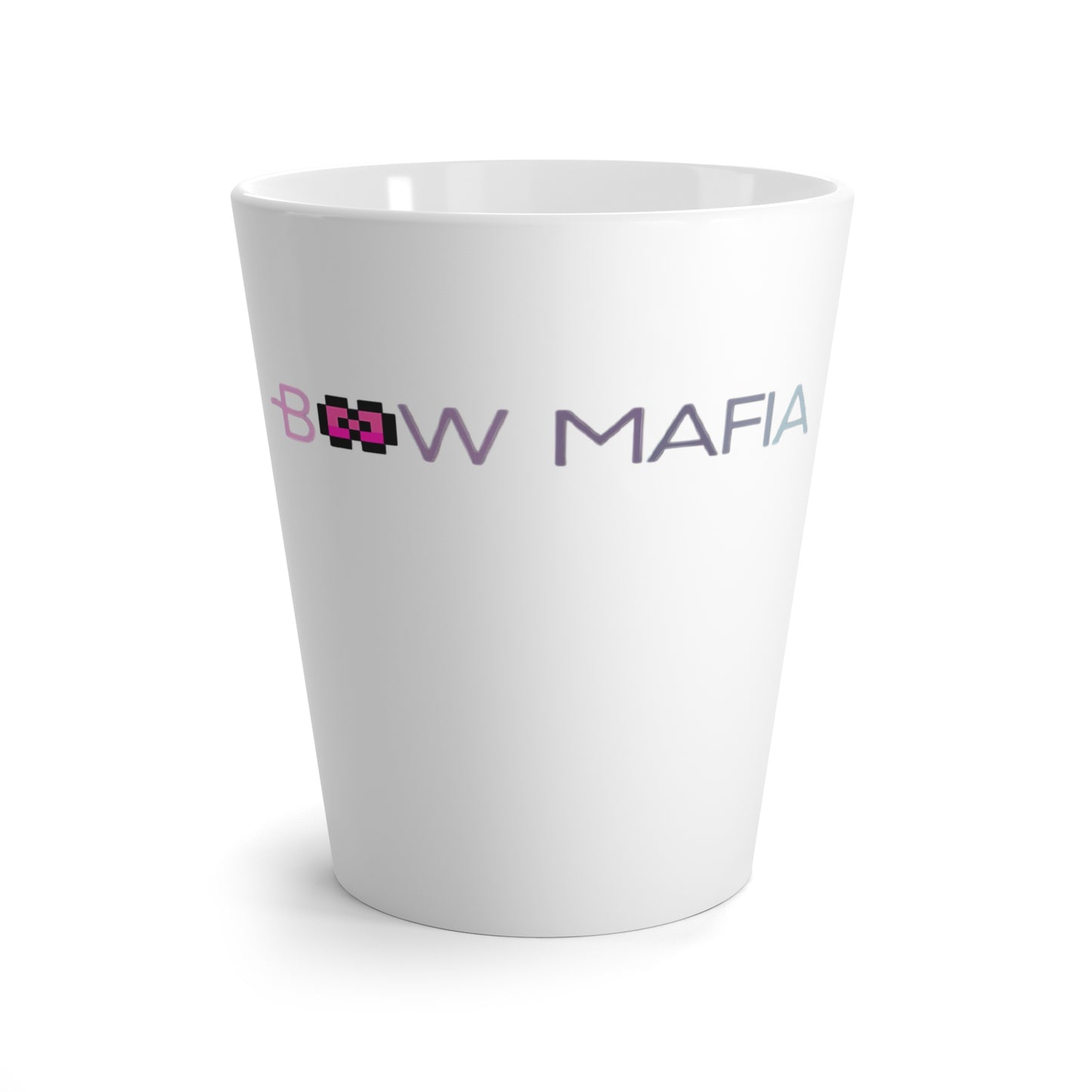Stylish Bow Mafia Latte Mug for Coffee Lovers, Perfect Gift for Birthday, Holiday, or Housewarming, Bow Mafia Design