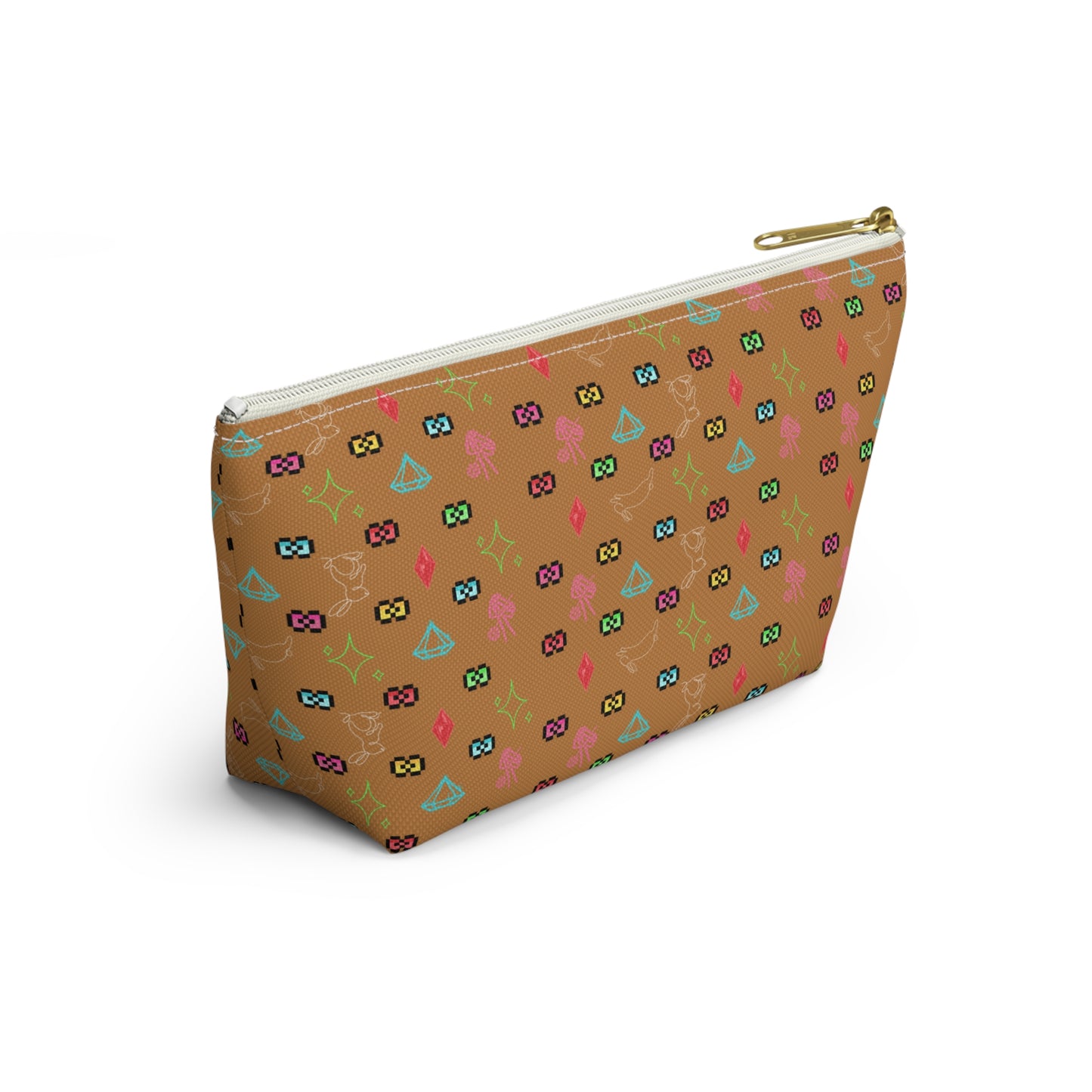 Bow Mafia Accessory bag, Makeup Bag, Organizer, Gift for Her, Travel Essentials, Fun Design, Cute T-bottom Pouch