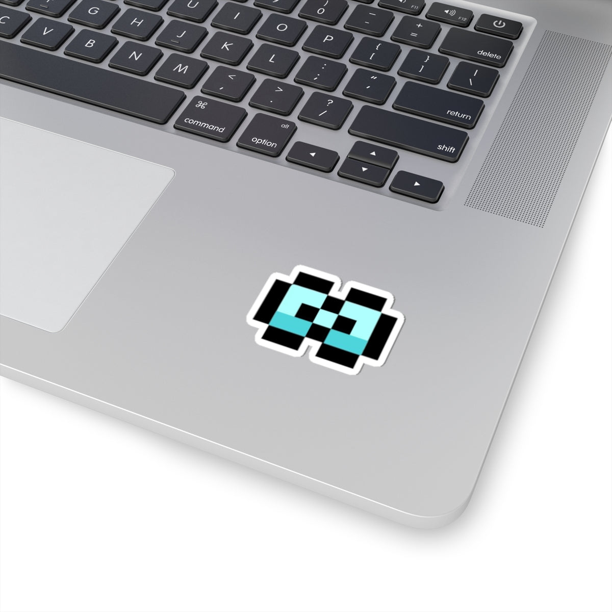 Blue Bow-Inspired Kiss-Cut Stickers for Laptop Decals, Unique Gift, Fun Decor, Customizable Art
