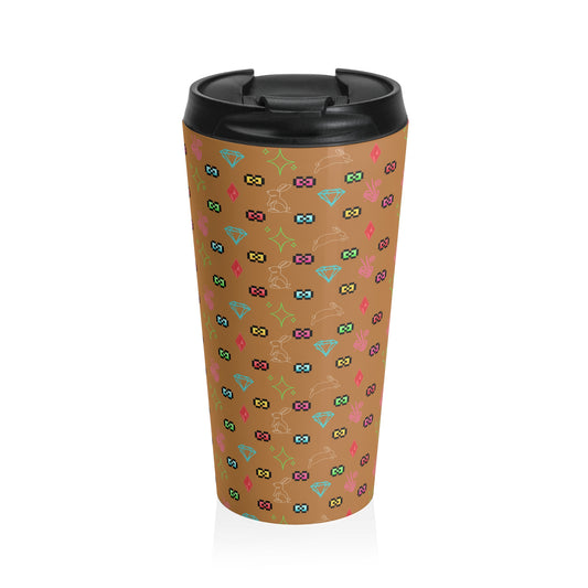 Bow Mafia Travel Mug with Colorful Bow & Gift Design, Perfect for Coffee Lovers, Gifts for Her, Holiday Travel, Stylish Drinkware