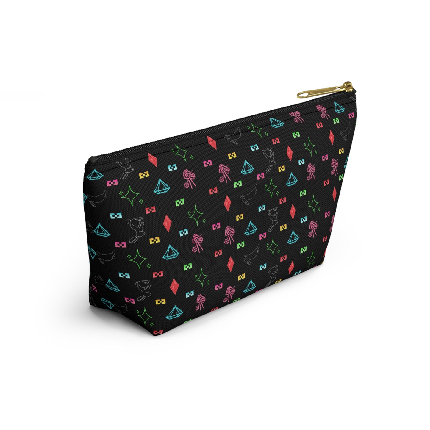 Bow Mafia Accessory bag, Makeup Bag, Organizer, Gift for Her, Travel Essentials, Fun Design, Cute T-bottom Pouch