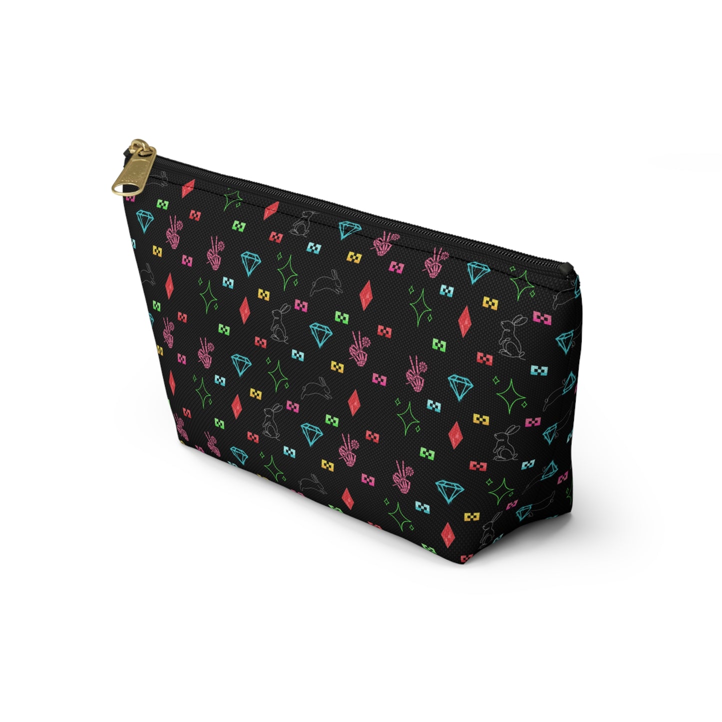 Bow Mafia Accessory bag, Makeup Bag, Organizer, Gift for Her, Travel Essentials, Fun Design, Cute T-bottom Pouch