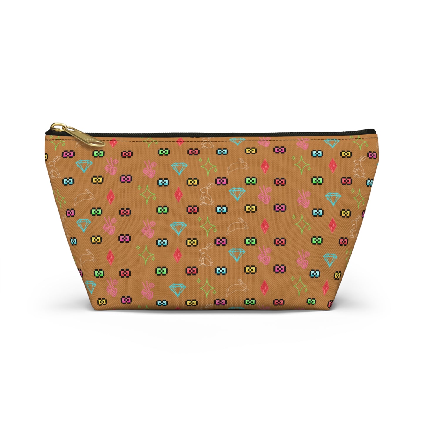 Bow Mafia Accessory bag, Makeup Bag, Organizer, Gift for Her, Travel Essentials, Fun Design, Cute T-bottom Pouch