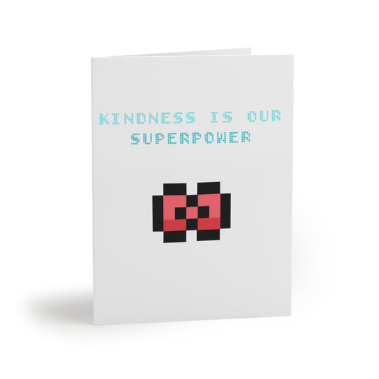 Kindness Superpower Greeting Cards, Fun Cards for Friends, Encouragement Cards, Positive Message Stationery, Unique Gifts for All Occasions