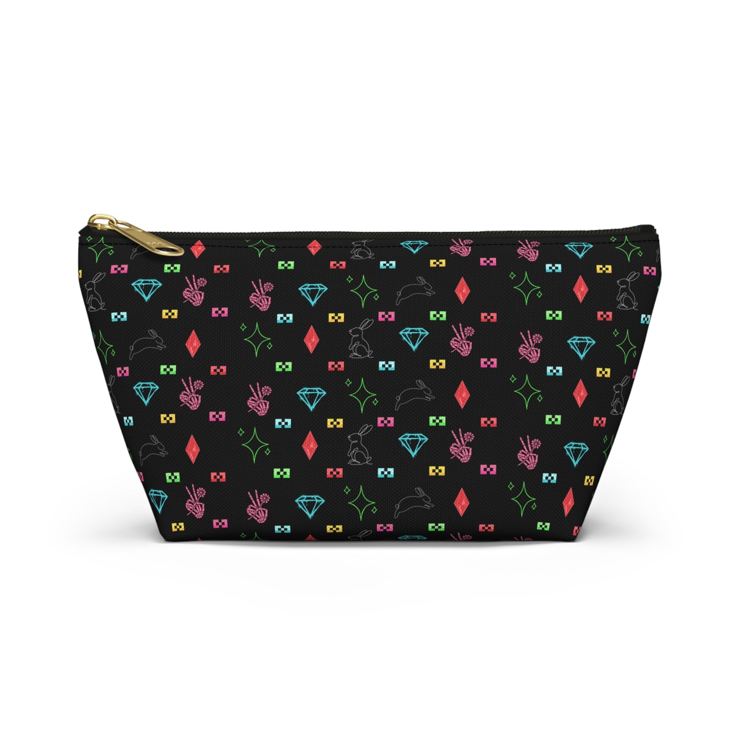 Bow Mafia Accessory bag, Makeup Bag, Organizer, Gift for Her, Travel Essentials, Fun Design, Cute T-bottom Pouch