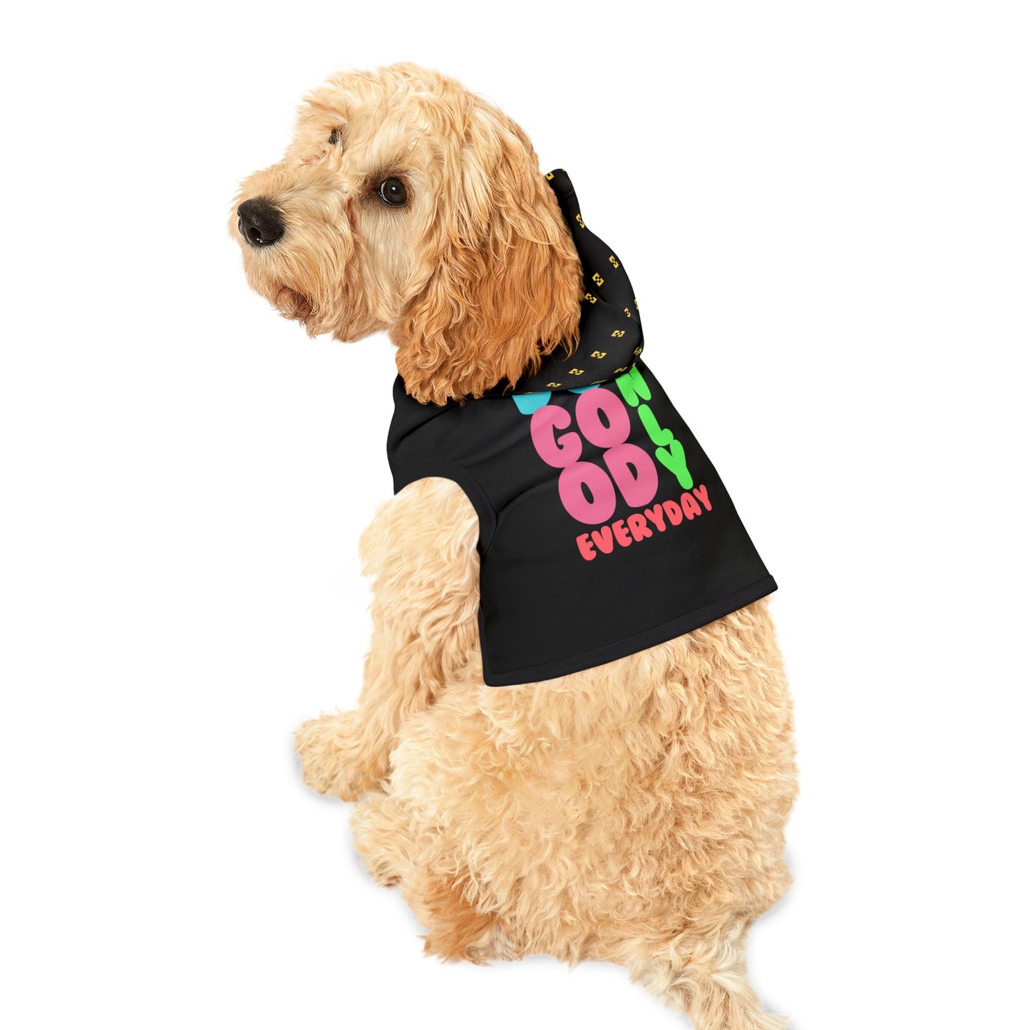 Trendy Pet Hoodie with 'Do Good Only Everyday' Design, Dog Apparel, Pet Fashion, Cute Dog Hoodie, Everyday Wear, Gift for Pet Lovers
