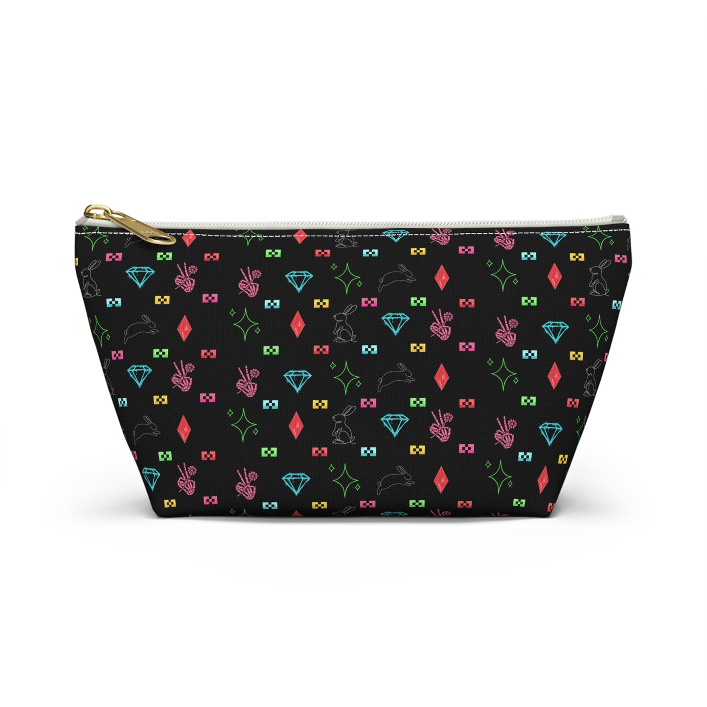 Bow Mafia Accessory bag, Makeup Bag, Organizer, Gift for Her, Travel Essentials, Fun Design, Cute T-bottom Pouch