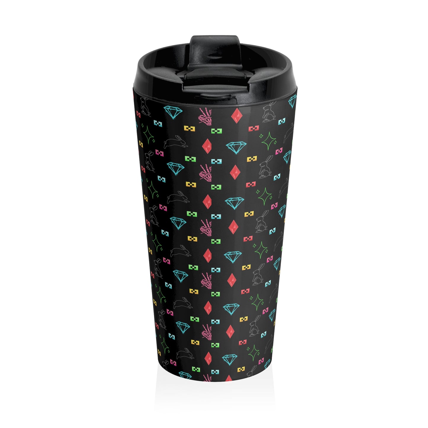 Bow Mafia Travel Mug with Colorful Bow & Gift Design, Perfect for Coffee Lovers, Gifts for Her, Holiday Travel, Stylish Drinkware