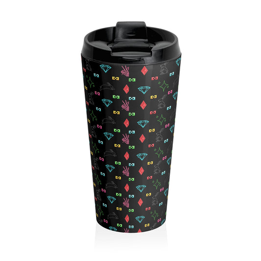 Bow Mafia Travel Mug with Colorful Bow & Gift Design, Perfect for Coffee Lovers, Gifts for Her, Holiday Travel, Stylish Drinkware