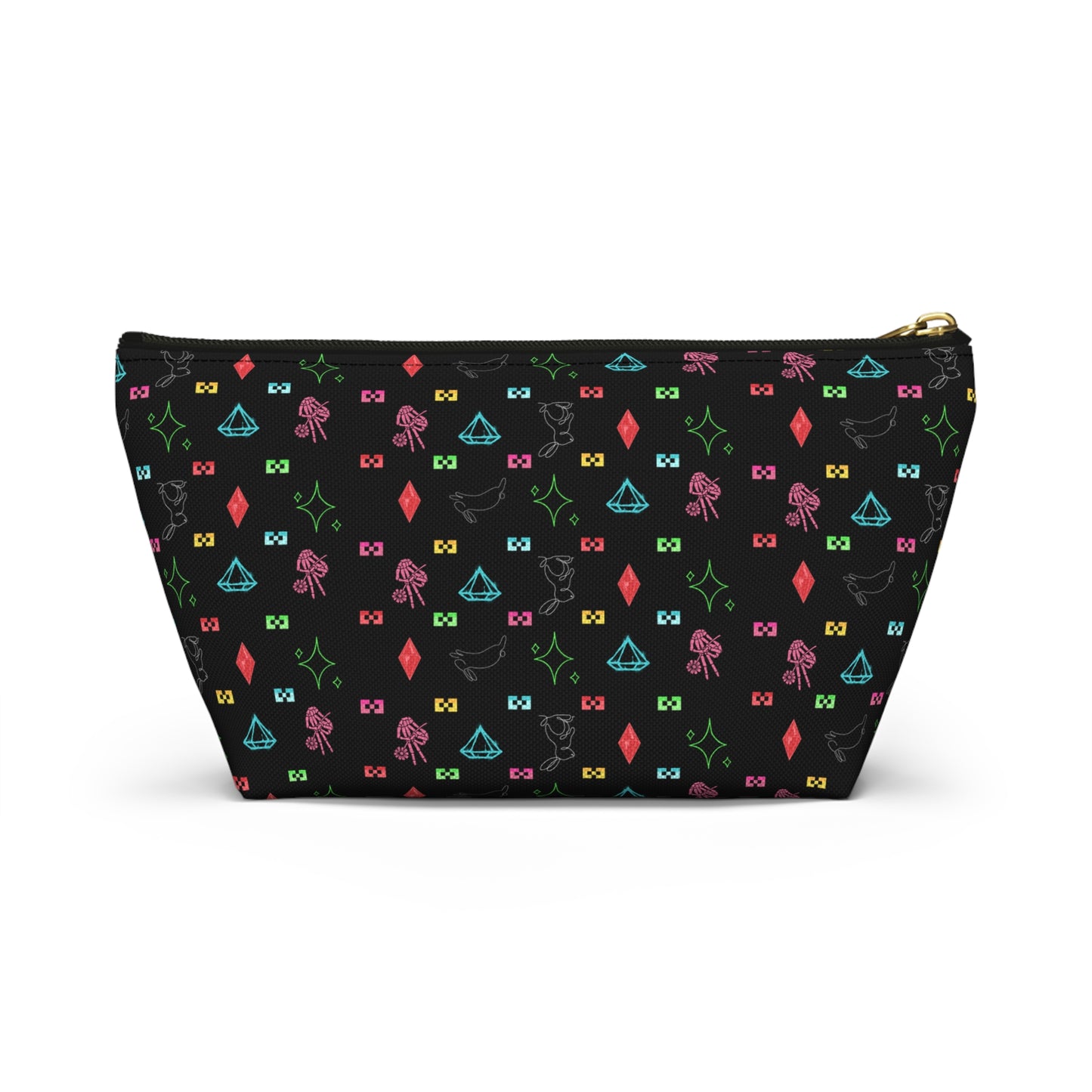 Bow Mafia Accessory bag, Makeup Bag, Organizer, Gift for Her, Travel Essentials, Fun Design, Cute T-bottom Pouch