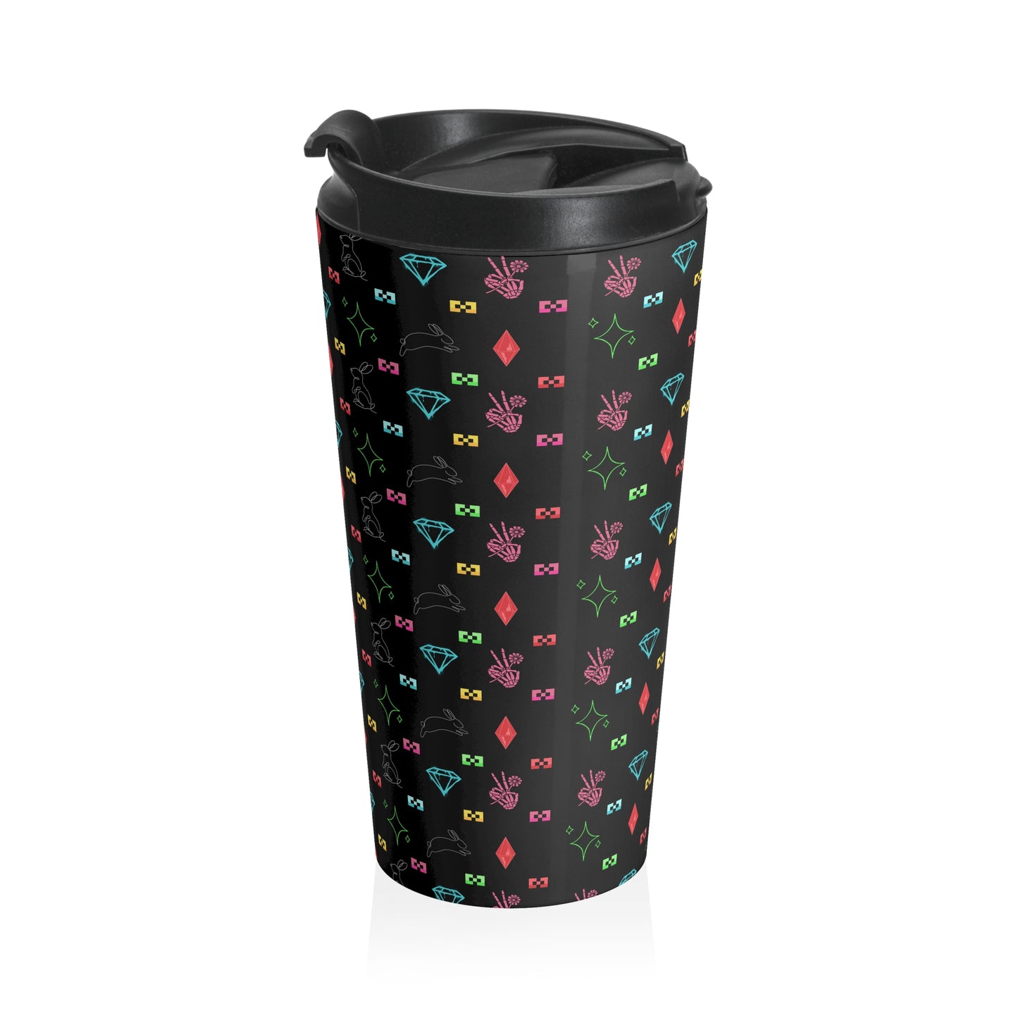 Bow Mafia Travel Mug with Colorful Bow & Gift Design, Perfect for Coffee Lovers, Gifts for Her, Holiday Travel, Stylish Drinkware