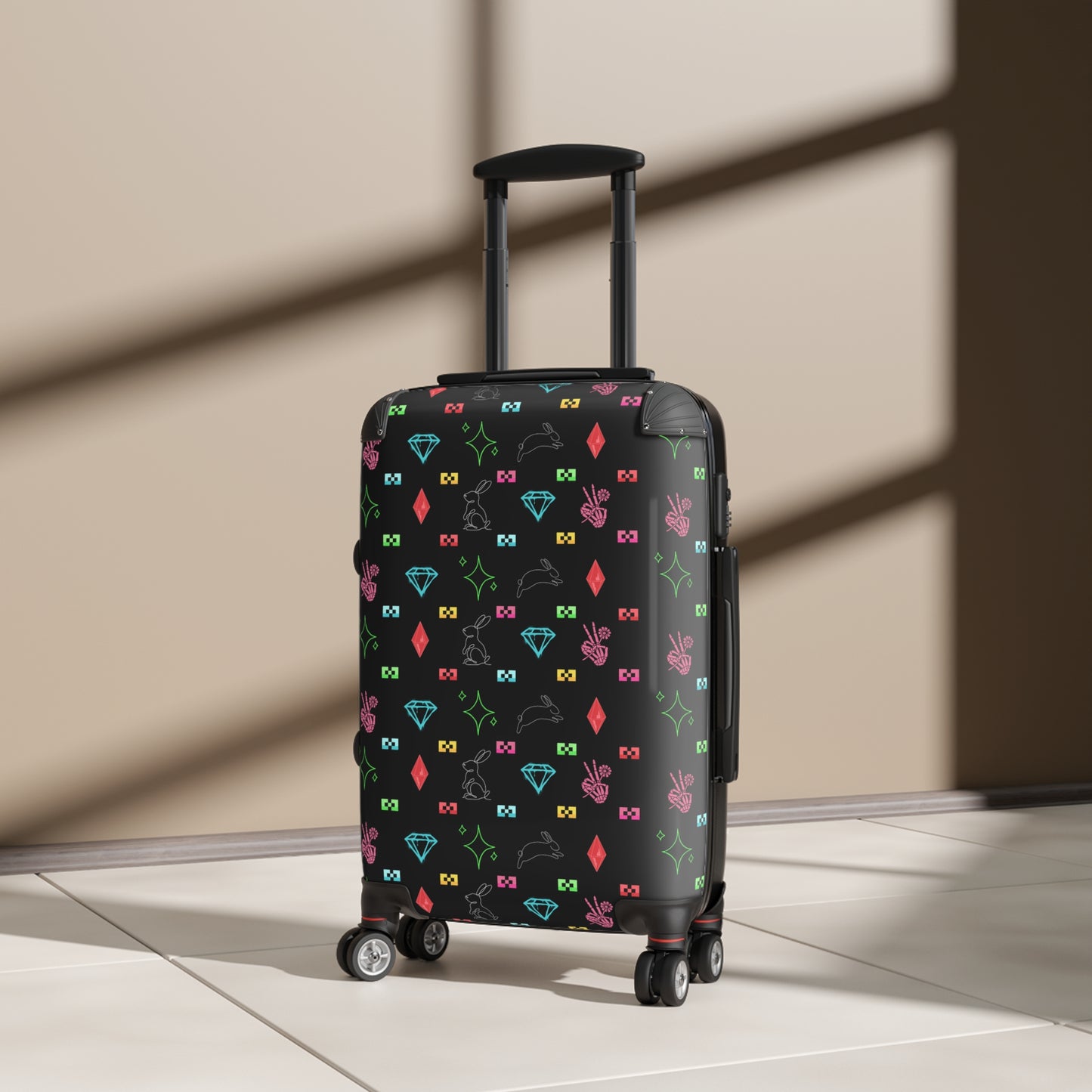 The Bow Mafia Suitcase - Unique Luggage, Vibrant Carry-On, Personalized Travel Gear, Holiday Travel Bag, Fun Vacation Accessory