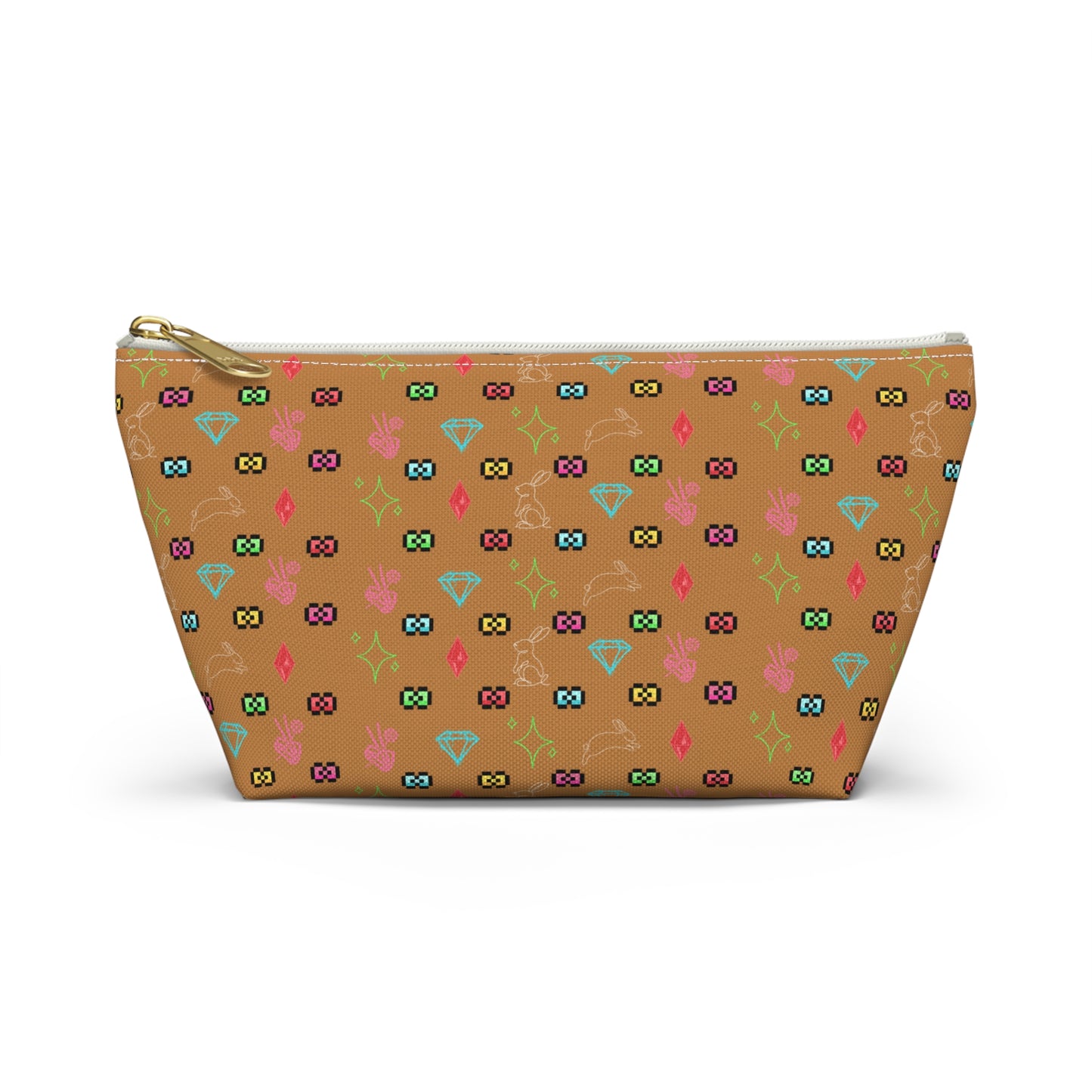 Bow Mafia Accessory bag, Makeup Bag, Organizer, Gift for Her, Travel Essentials, Fun Design, Cute T-bottom Pouch