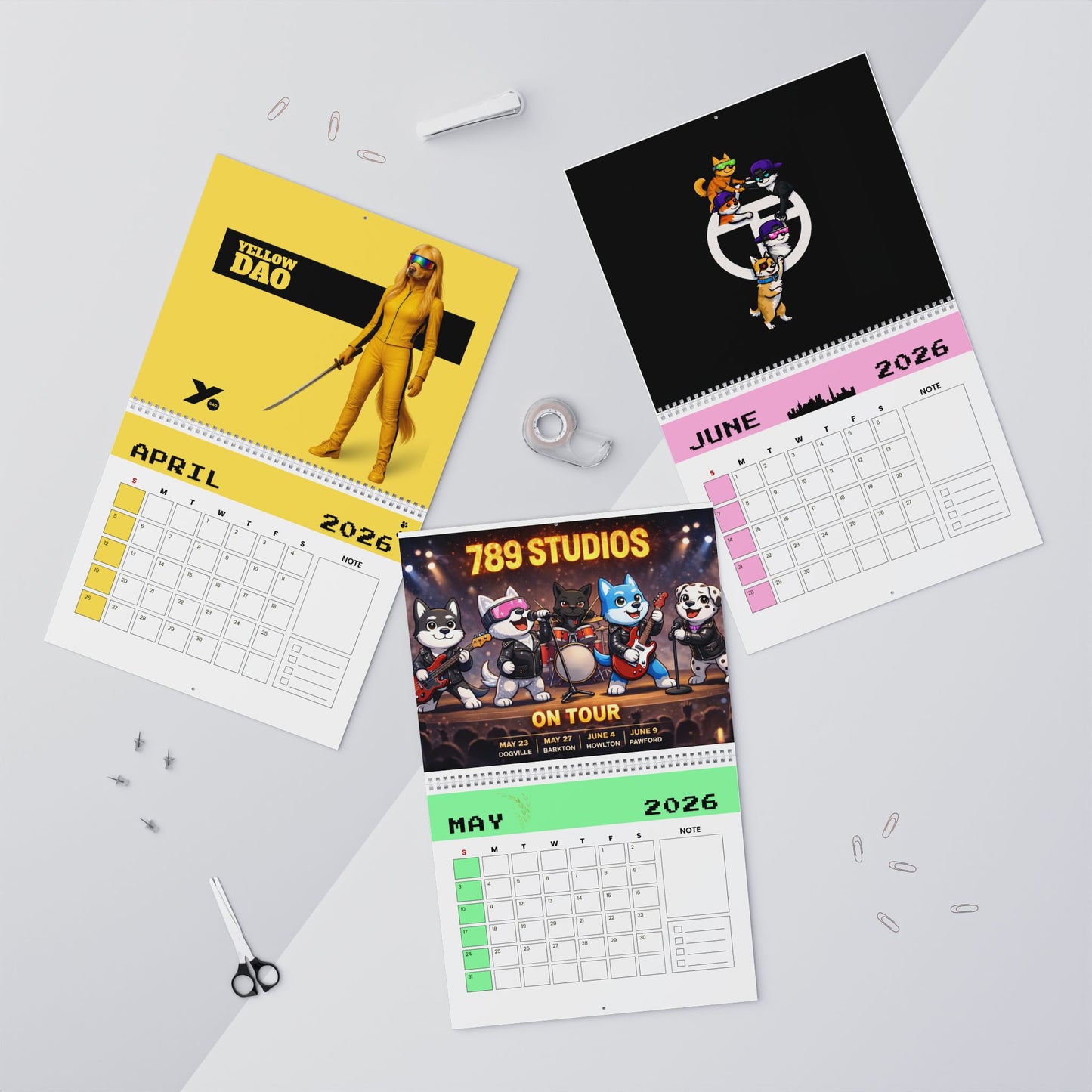 789Studio x BowMafia 2026 Wall Calendar