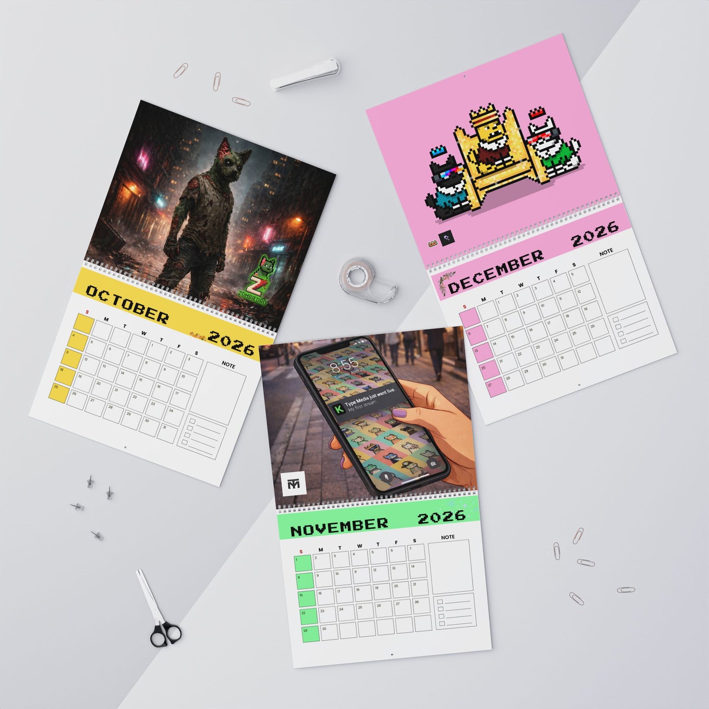 789Studio x BowMafia 2026 Wall Calendar