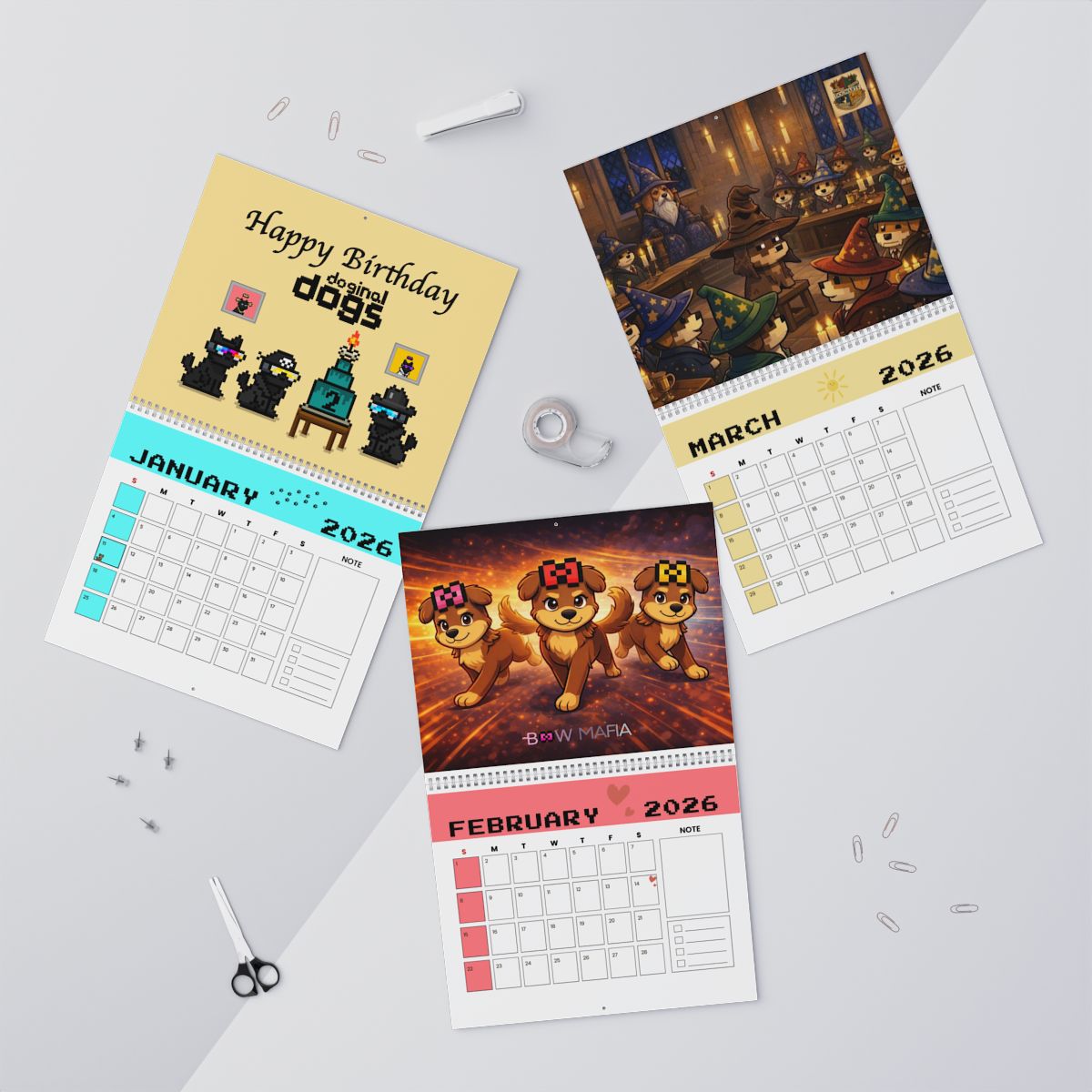 789Studio x BowMafia 2026 Wall Calendar