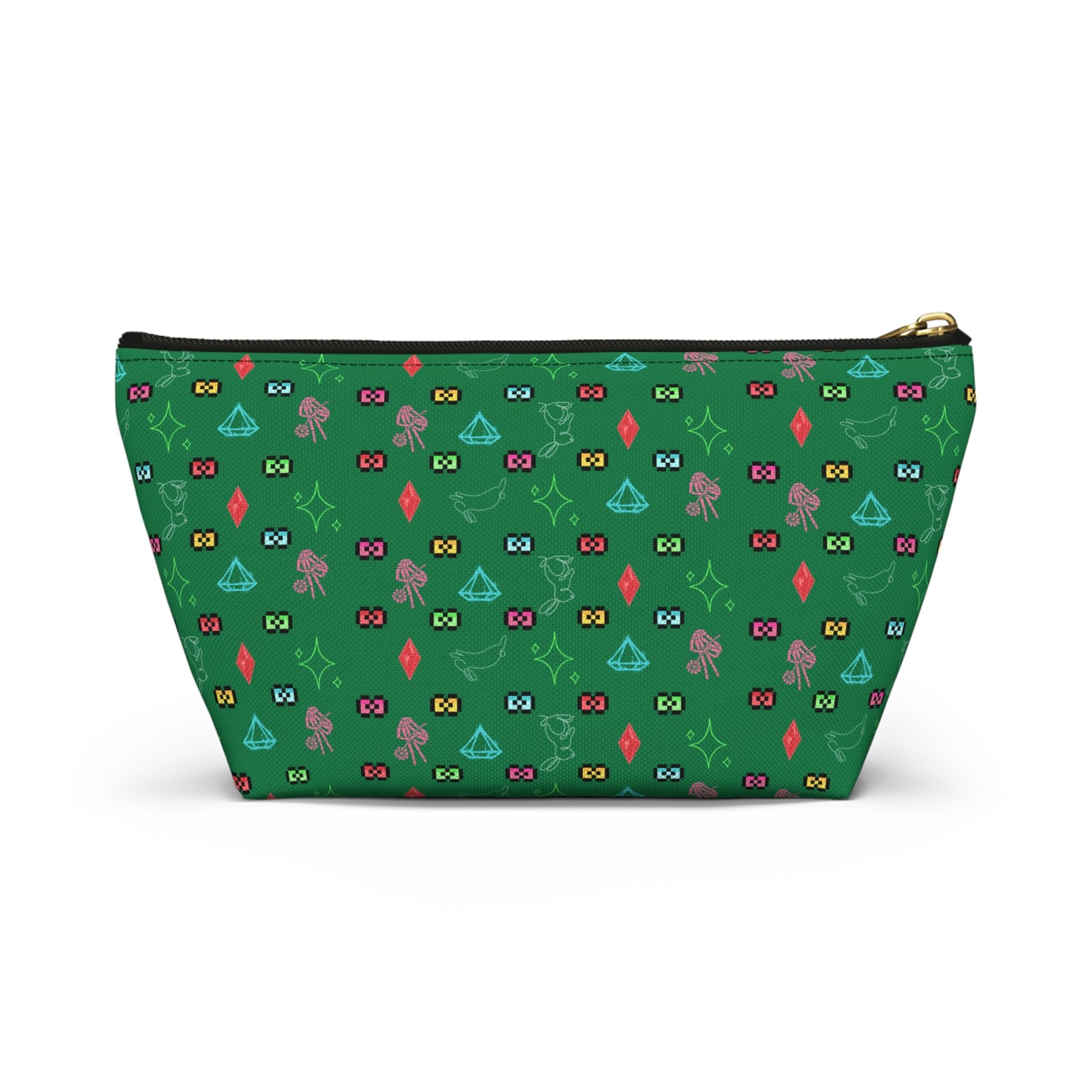 Bow Mafia Accessory bag, Makeup Bag, Organizer, Gift for Her, Travel Essentials, Fun Design, Cute T-bottom Pouch