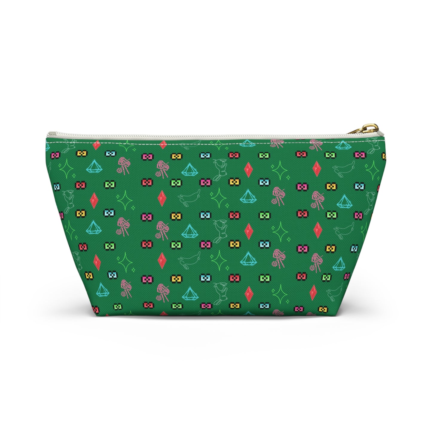 Bow Mafia Accessory bag, Makeup Bag, Organizer, Gift for Her, Travel Essentials, Fun Design, Cute T-bottom Pouch