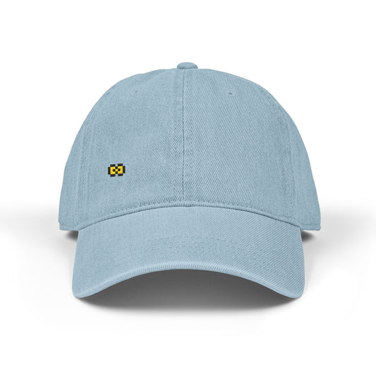 Yellow Bow Denim Hat (Embroidery)