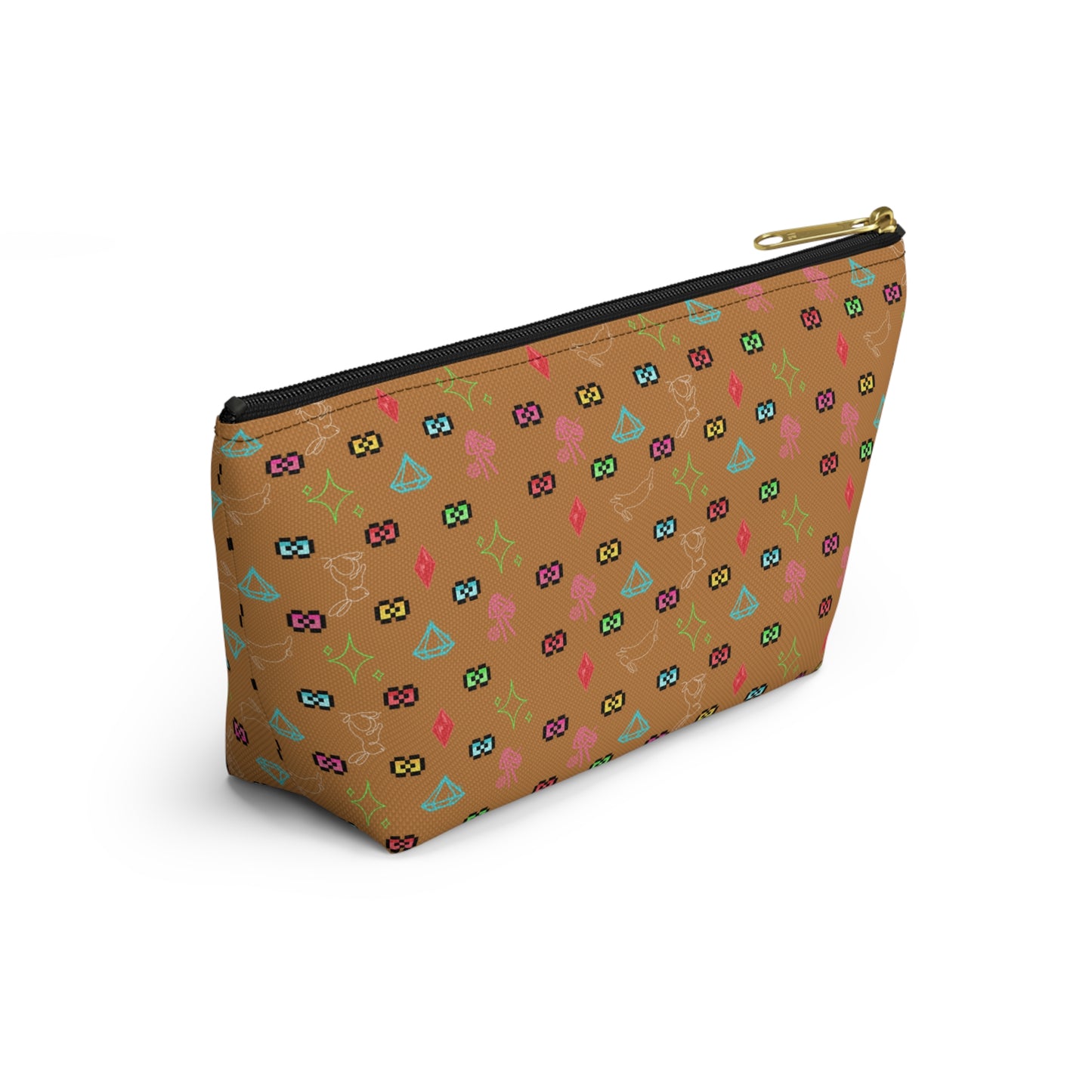 Bow Mafia Accessory bag, Makeup Bag, Organizer, Gift for Her, Travel Essentials, Fun Design, Cute T-bottom Pouch