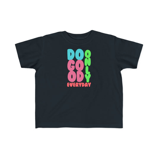 DOGE - Bright Toddler Tee - Do Good Only Everyday, Cute Kids Shirt, Positive Message Tee, Toddler Gift, Fun Learning Apparel