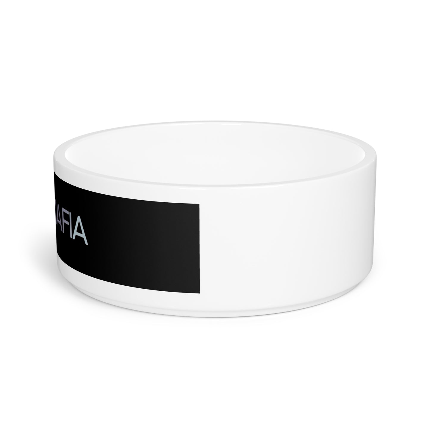 Pet Bowl with 'Bow Mafia' Design - Stylish Dog Feeders, Cat Bowls, Fun Pet Gifts, Unique Pet Accessories, Cool Dog Bowls