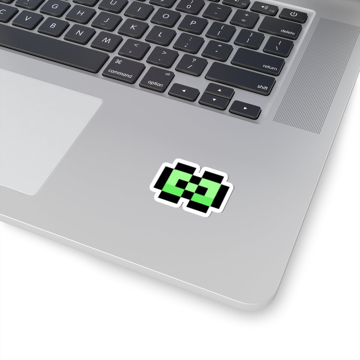 Green Bow-Inspired Kiss-Cut Stickers for Laptop Decals, Unique Gift, Fun Decor, Customizable Art