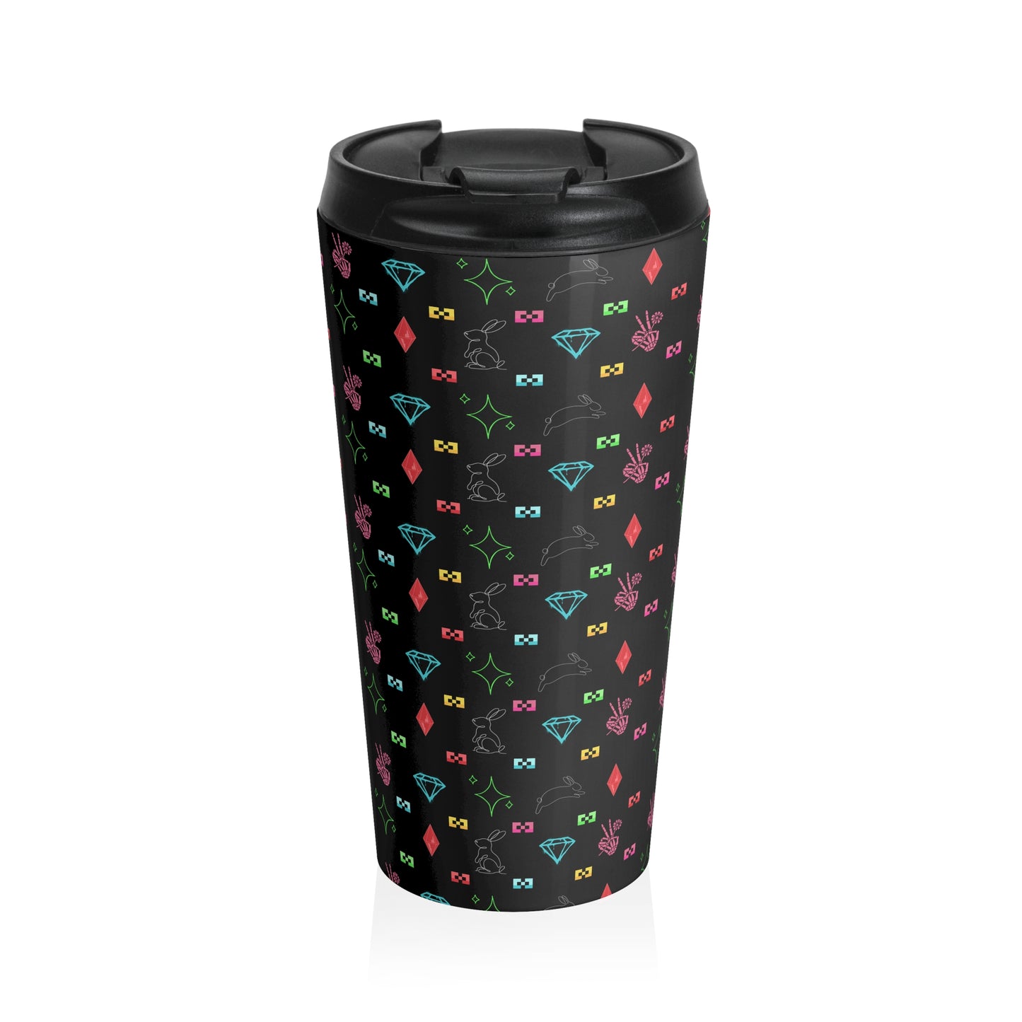 Bow Mafia Travel Mug with Colorful Bow & Gift Design, Perfect for Coffee Lovers, Gifts for Her, Holiday Travel, Stylish Drinkware