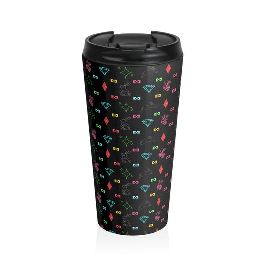 Bow Mafia Travel Mug with Colorful Bow & Gift Design, Perfect for Coffee Lovers, Gifts for Her, Holiday Travel, Stylish Drinkware