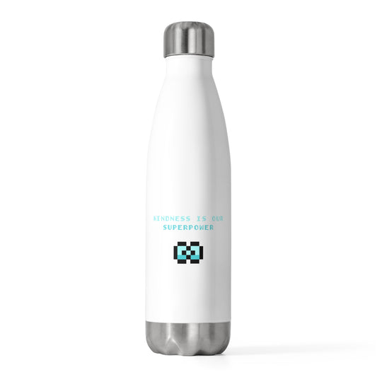 Kindness is our Superpower - 20oz Insulated Water Bottle - Gift, Motivational Flask, Stainless Steel Travel Mug, Eco-Friendly Bottle, [...]