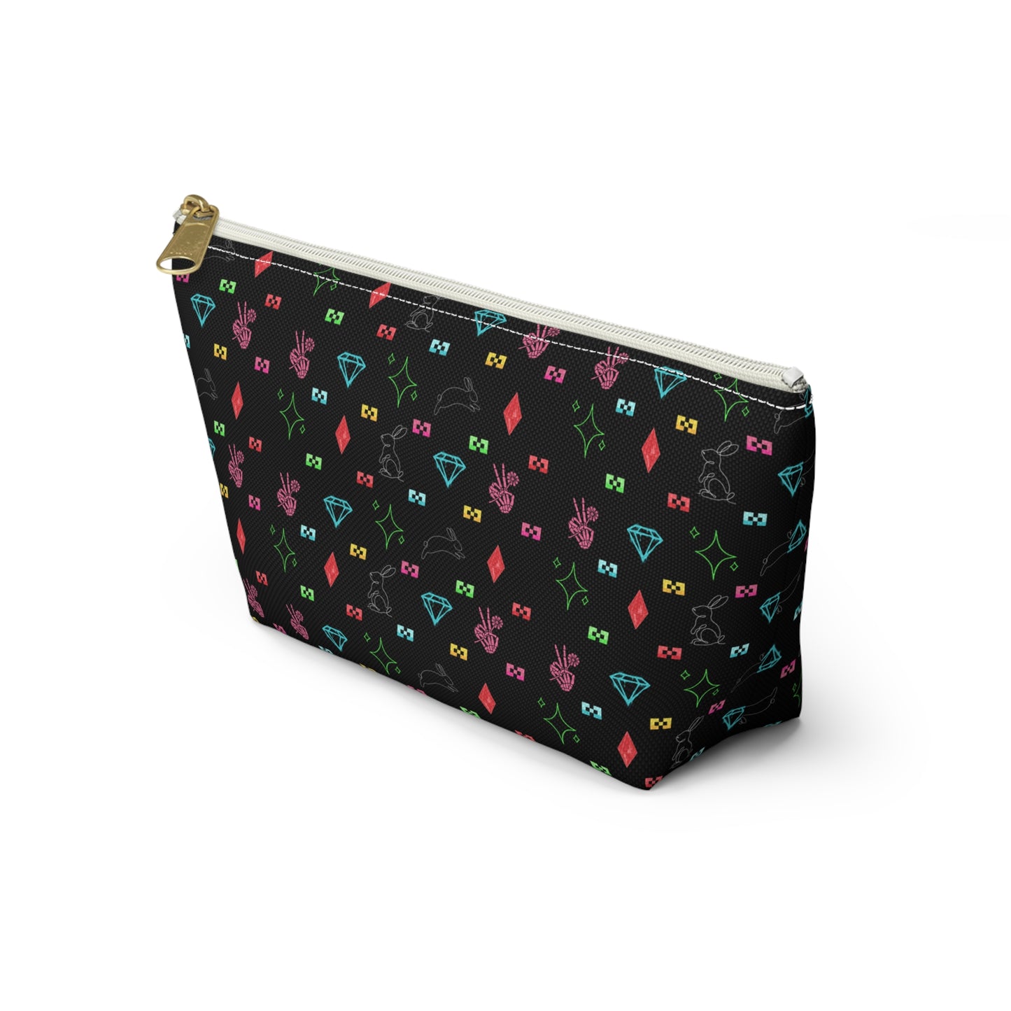 Bow Mafia Accessory bag, Makeup Bag, Organizer, Gift for Her, Travel Essentials, Fun Design, Cute T-bottom Pouch