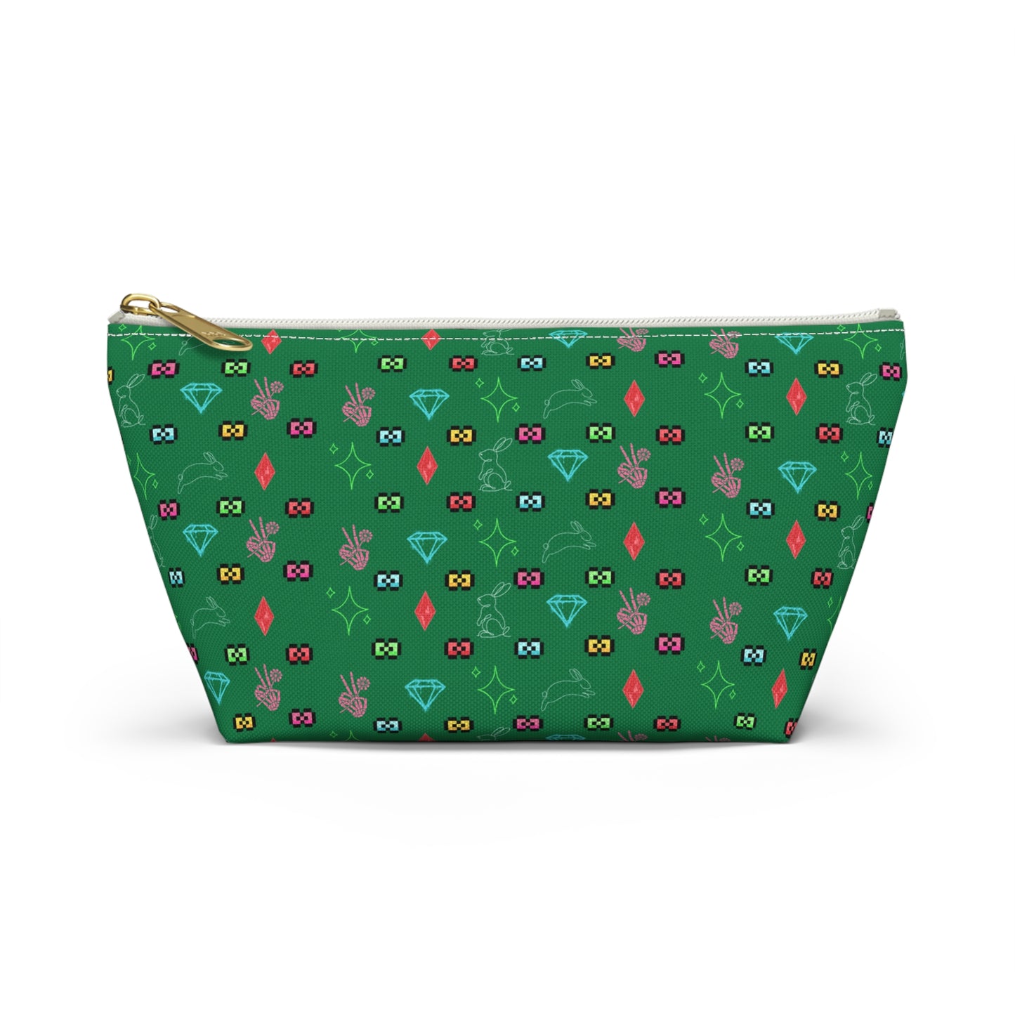 Bow Mafia Accessory bag, Makeup Bag, Organizer, Gift for Her, Travel Essentials, Fun Design, Cute T-bottom Pouch