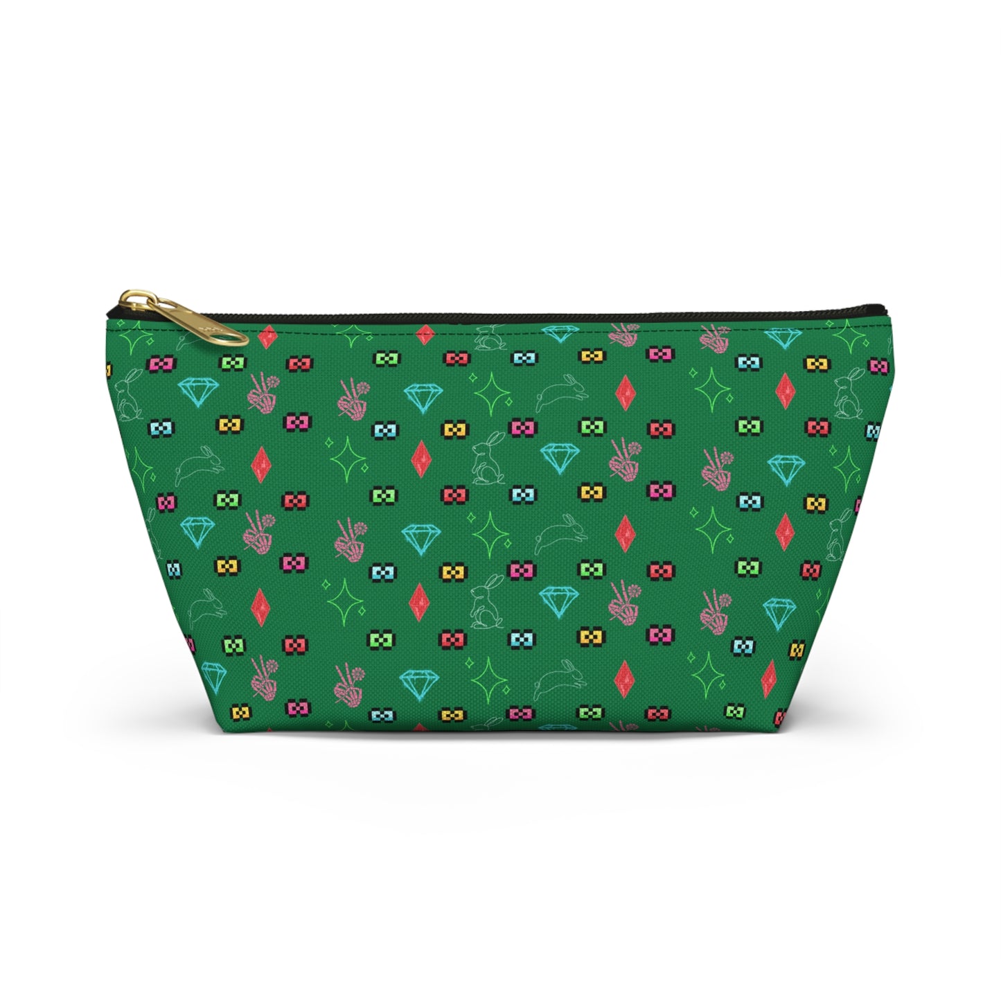 Bow Mafia Accessory bag, Makeup Bag, Organizer, Gift for Her, Travel Essentials, Fun Design, Cute T-bottom Pouch